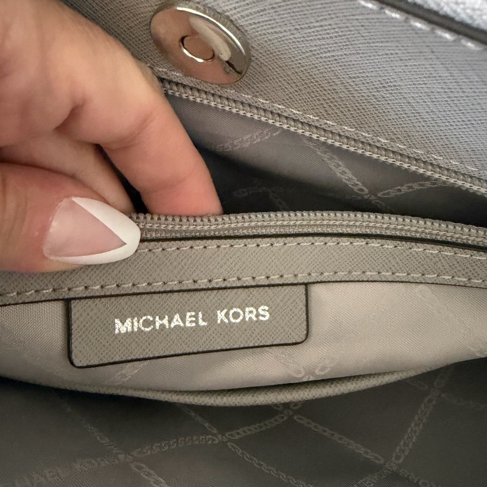 Michael‎ Kors Large grey leather tote - Picture 8 of 12
